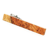 Amboyna Burl Wooden Tie Clip