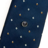 Blue Goldstone Sterling Silver Tie Tack with Tie